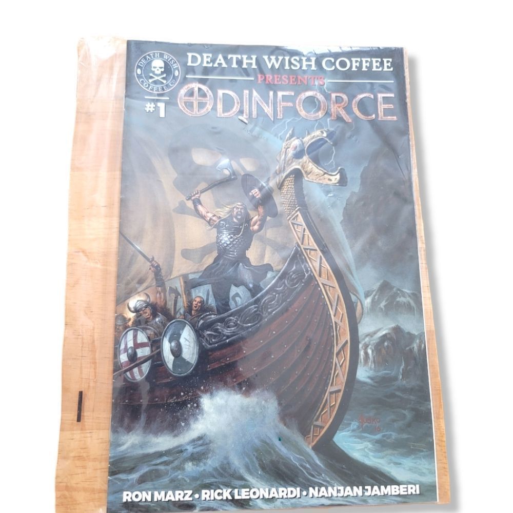 Ron Marz, Rick Leonardi, Nanjan Jamberi - Death Wish Coffee Comic - Odinforce #1